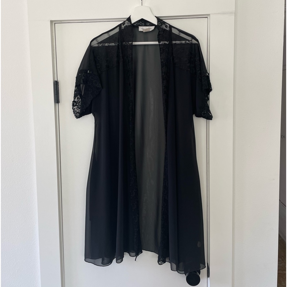 Christian Dior Night Robe, One Size, Black - Picture 4 of 6